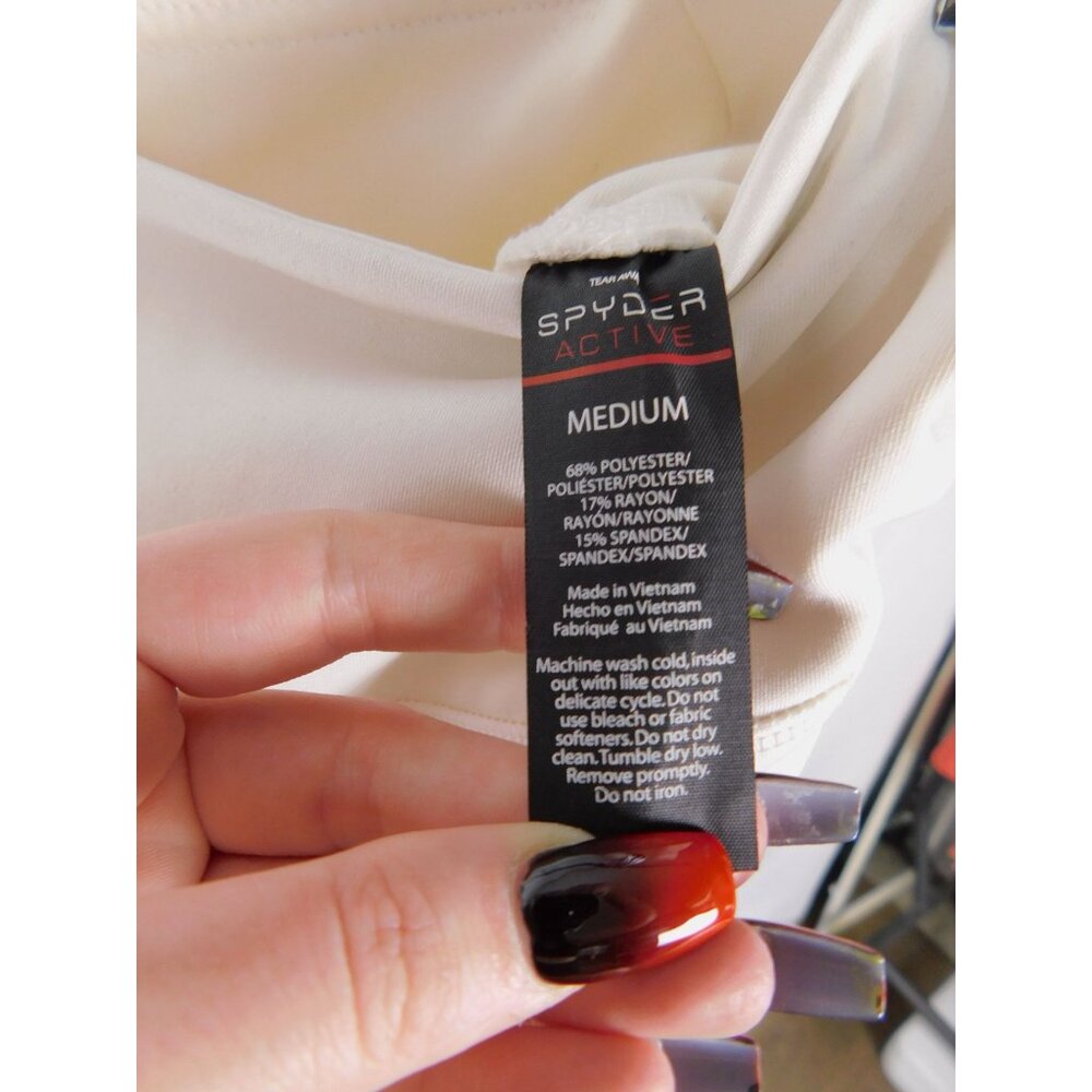 SALE Spyder Active Womens White High-Waisted Leggings M - Picture 6 of 10